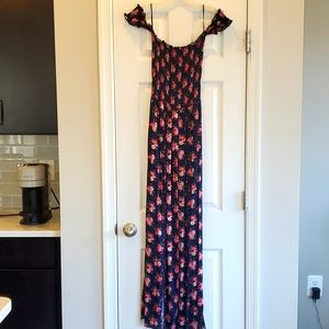 Cute Altar'd State navy floral maxi dress
